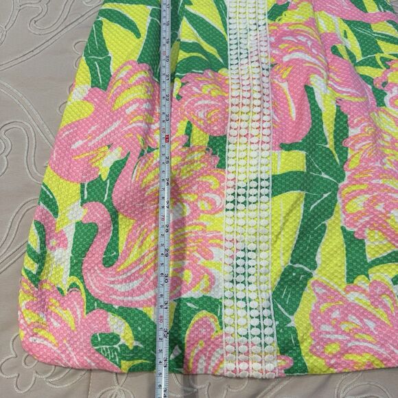 Lilly Pulitzer for Target Pink Flamingo Fan Dance Shift Dress Size 6 Sleeveless - Picture 13 of 13